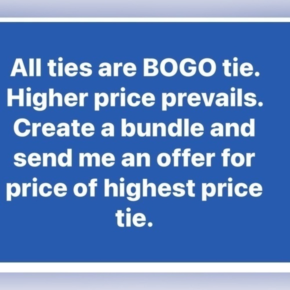 Buy one get one free neckties
